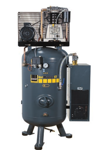 UniMaster ST piestové kompresory Kompresory s individuálnou výbavou Piestové kompresory 1b Na príklade UNM STS 660-10-270 XDK Optimálne chladenie a dlhá životnosť - medzichladiča a dochladzovača