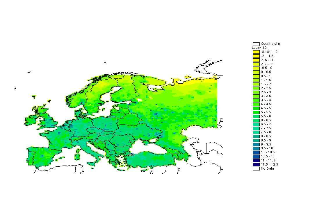 5. Calitatea aerului in Europa, Romania, Oltenia 5.1. Situatia calitatii aerului si a monitoringului in Europa pag.34 Sursa: air-climate.eionet.europa.