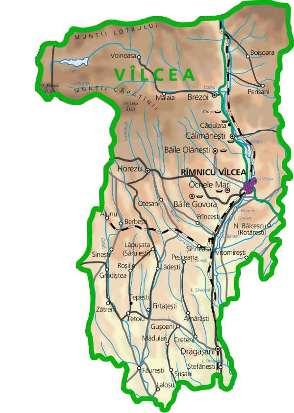 Valcea Emisiile de pulberi în suspensie (PM 1 şi PM 2,5 ) pag.46 In judeţul Valcea emisiile de pulberi în suspensie de tip PM 1 şi PM 2,5 nu s-au măsurat din lipsa aparaturii adecvate.