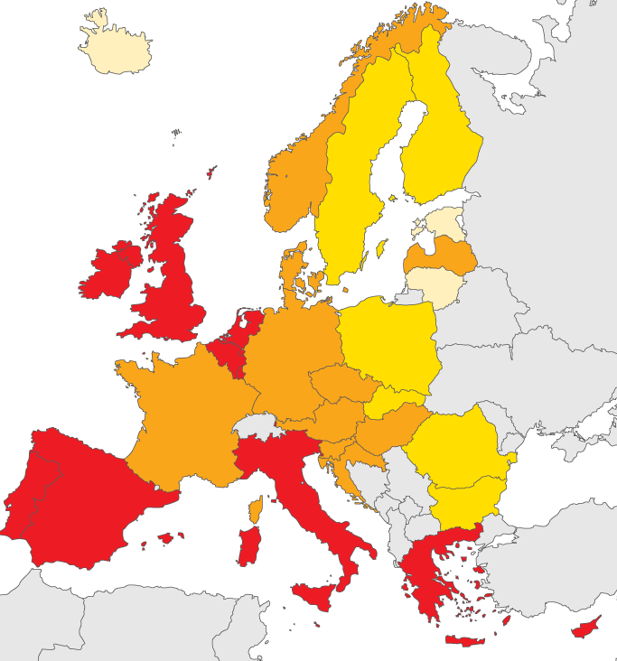 countries report >5% HIV prevalence among MSM Non-visible