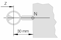 4.1 Mjerenje alata optičkim instrumentom Postupak: - u revolversku glavu montirati etalon (različiti kod modela EMCO 55 slilka lijevo gore i EMCO105 slika llevo dole) - postaviti optički instrument