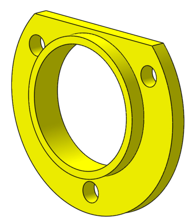 pločica za osiguranje vanjskog prstena ležaja (slika 42) Slika 42: Pločica za osiguranje vanjskog prstena ležaja podložna pločica za podešavanje visine kućišta