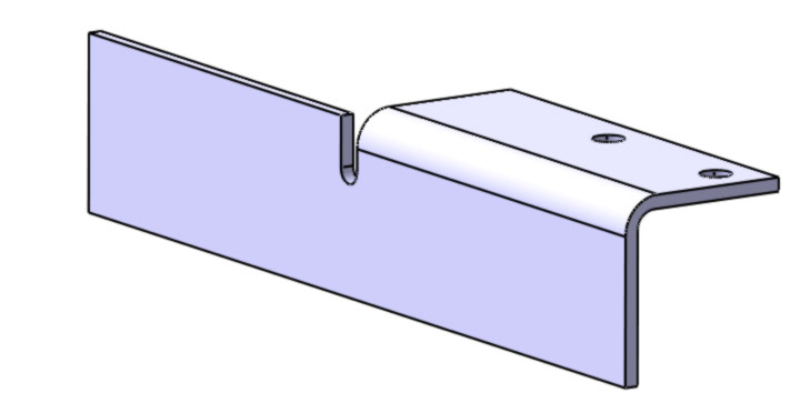 2.11. NOSAČ ČITAČA POLOŽAJA Čitač položaja bit će montiran na pokretni dio prigona Y osi pomoću nosača proizvedenog savijanjem od 3 mm