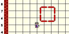 τετράγωνο επαναλαμβάνοντας τις παρακάτω ενέργειες τέσσερις φορές: Περπάτησε μέχρι την κοντινότερη γωνία Στρίψε δεξιά ή αριστερά (το ίδιο κάθε φορά) Αν οι παραπάνω ενέργειες εφαρμοσθούν σωστά θα