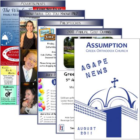 AGAPE NEWS SPONSORSHIP Do you enjoy the new format of the Agape News? If you do, then join the other 50 sponsors for the 2011/12 Ecclesiastical Year!!! It s renewal time!