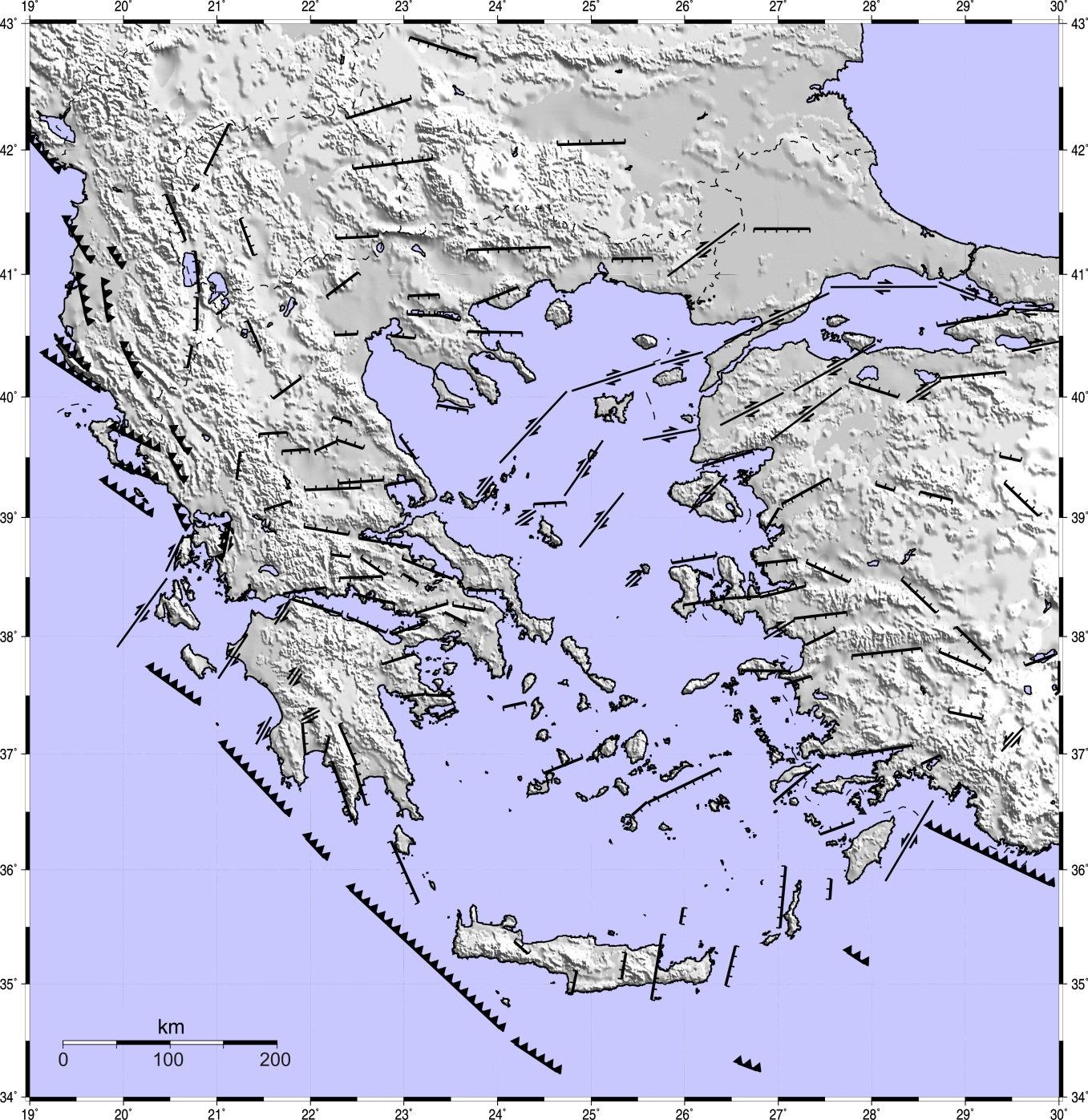 ΘΕΜΑ 3: Σεισμικότητα Ελλάδας Σεισμικά ρήγματα του