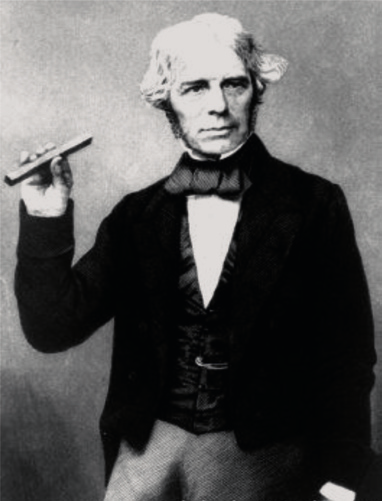 O Michael Faraday (1791-1867) ήταν ένα από τα δέκα παιδιά ενός Άγγλου σιδηρουργού, εγκα τέλειψε το σχολείο σε ηλικία 12 ετών για να εργασθεί σ ένα βιβλιοπωλείο.