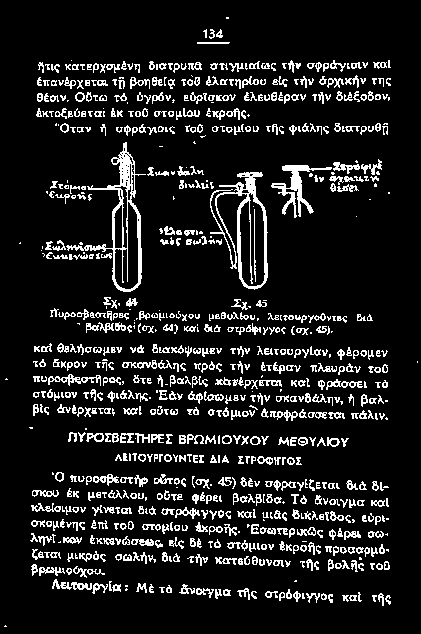 σκου έκ μετάλλου, οϋτε φέρει βαλβ!δα.