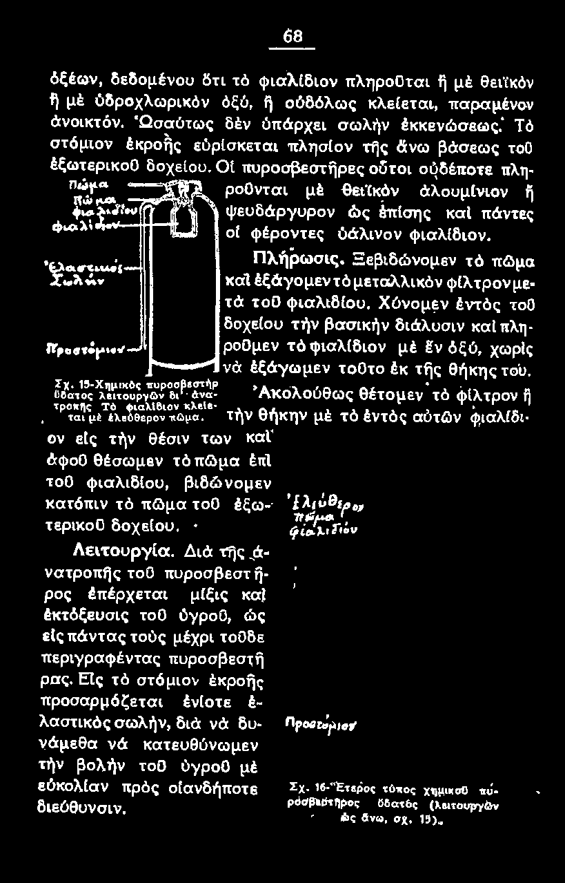 1~~~~~v~~&~p 11 ~~~~ Ακολούθως θέτομεν τό φlλ τρον fι 'Ρ~:~ςμιτ:λιι:~~~~~:~νω~~ 11. 111 τήν θήκην με τό έντός αότ(.