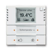 ABB i-bus KNX Θέρμανση και ψύξη 624/0 628/28 Κατάλληλοι για προσαρμογείς Θερμοστάτης χώρου με οθόνη, χωνευτής γραμμής ΚΝX (bus couplers) 620/2- τοποθέτησης 0-500 και 620/3-500.