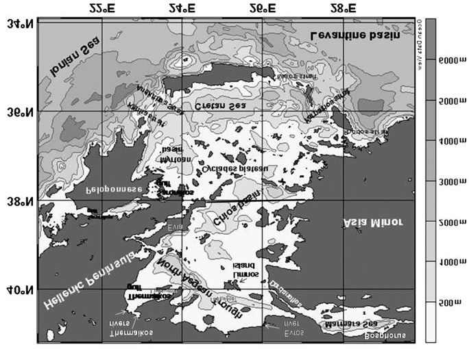 σχέση με το Νότιο (Lykousis et al., 00). Οι διαφορές αυτές που υπάρχουν ανάμεσα στο Βόρειο και στο Νότιο Αιγαίο οφείλονται σύμφωνα με τους Poulos et al.