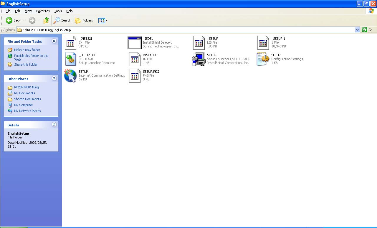 1. Στο Windows Explorer και στα περιεχόμενα του CD, επιλέξτε με διπλό κλικ το EnglishSetup, (εικ. 1) SETUP.EXE Εικ. 1 2.