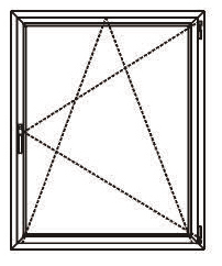 ΚΕΦΑΛΑΙΟ 1 Εισαγωγή στις Κατασκευές Κουφωμάτων Αλουμινίου Μονόφυλλο παράθυρο