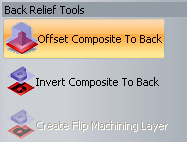 3.9 Εργαλεία πίσω ανάγλυφου Με τα επόμενα εργαλεία ο χρήστης μπορεί να επεξεργαστεί την πίσω πλευρά του ανάγλυφου Προσθέτει ένα ακόμη αντιστάθμισμα του ανάγλυφου από πίσω σε επιλεγμένη απόσταση