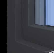 Okna z alu blendo Okna sistem 76 mm so dobavljiva tudi z blendo iz aluminija na zunanji strani.