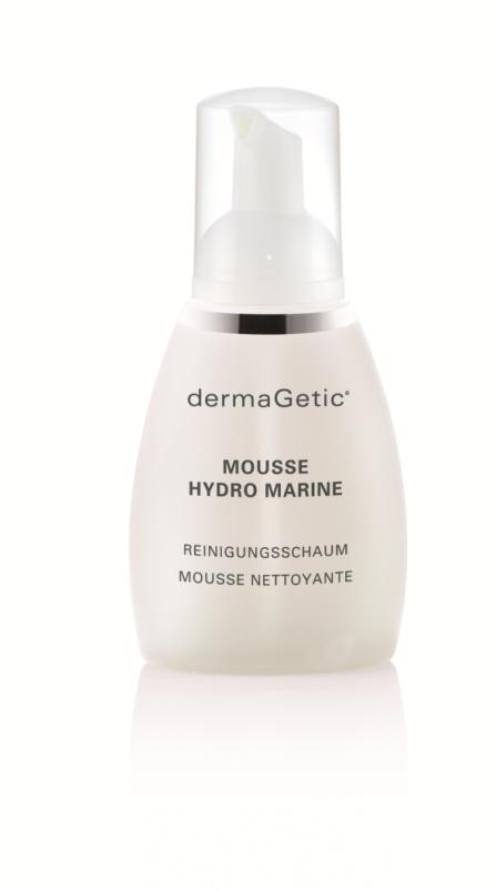 dermagetic MOUSSE HYDRO MARINE ph-αξία αφρός καθαρισμού εξουδετέρωσης για όλους τους τύπους δέρματος Ένα ευάερο, με απαλά τήξη αφρός με θαλασσινά εκχυλίσματα για ένα εντατικό, αλλά απαλό καθαρισμό