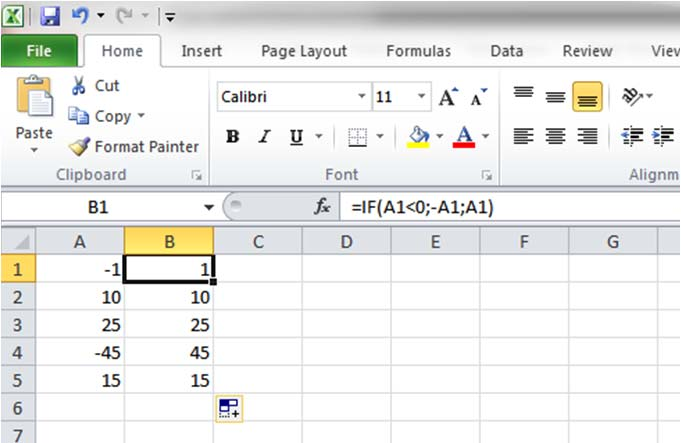 Παράδειγμα ελέγχου λογικής έκφρασης Αναζητούμε την απόλυτη τιμή ενός αριθμού χρησιμοποιώντας το Excel και χωρίς να χρησιμοποιήσουμε την αντίστοιχη εγγενή συνάρτηση ABS.