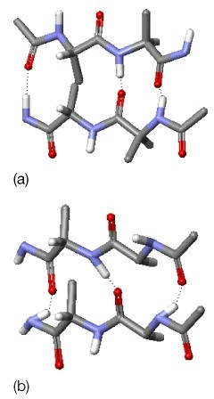 β-skladaný list a)