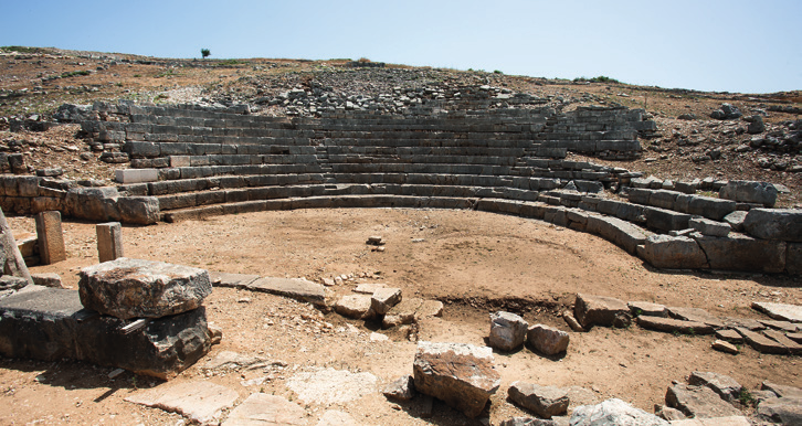 Στάση 3η: Το κοίλο Αν και σήμερα διατηρείται μόνο το χαμηλότερο τμήμα του, πρέπει να το φανταστείτε αρκετά ψηλότερο.