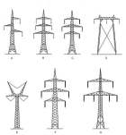 Tipi VN stebrov Oznaka na sliki Ime Napetost A trikotnik 110 kv B smreka 2 110 kv C sod 2 220 kv D portalna oblika 220 kv ali 400 kv E