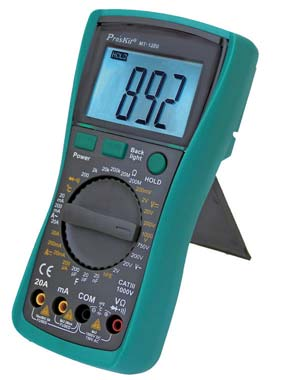 MT-1280 standard battery indication,lcd backlight, data hold, LED indicator Accessories: test leads, transistor test socket, thermocouple probe DC Voltage AC Voltage DC Current AC Current Temperature