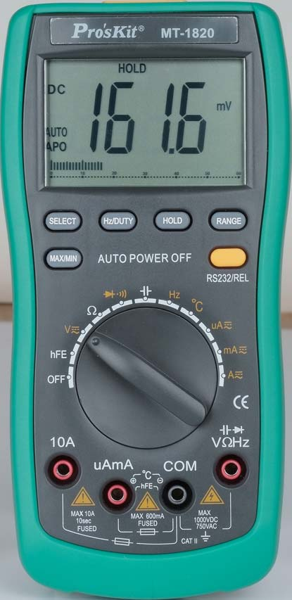 Test Instruments Maximum display range and accuracy for digital multimeters and digital clamp meters and environmental meters rdg(reading) The value on the