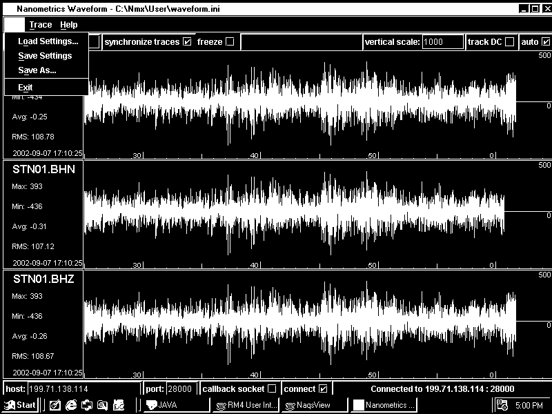 το σταθμό Nanometrics στο