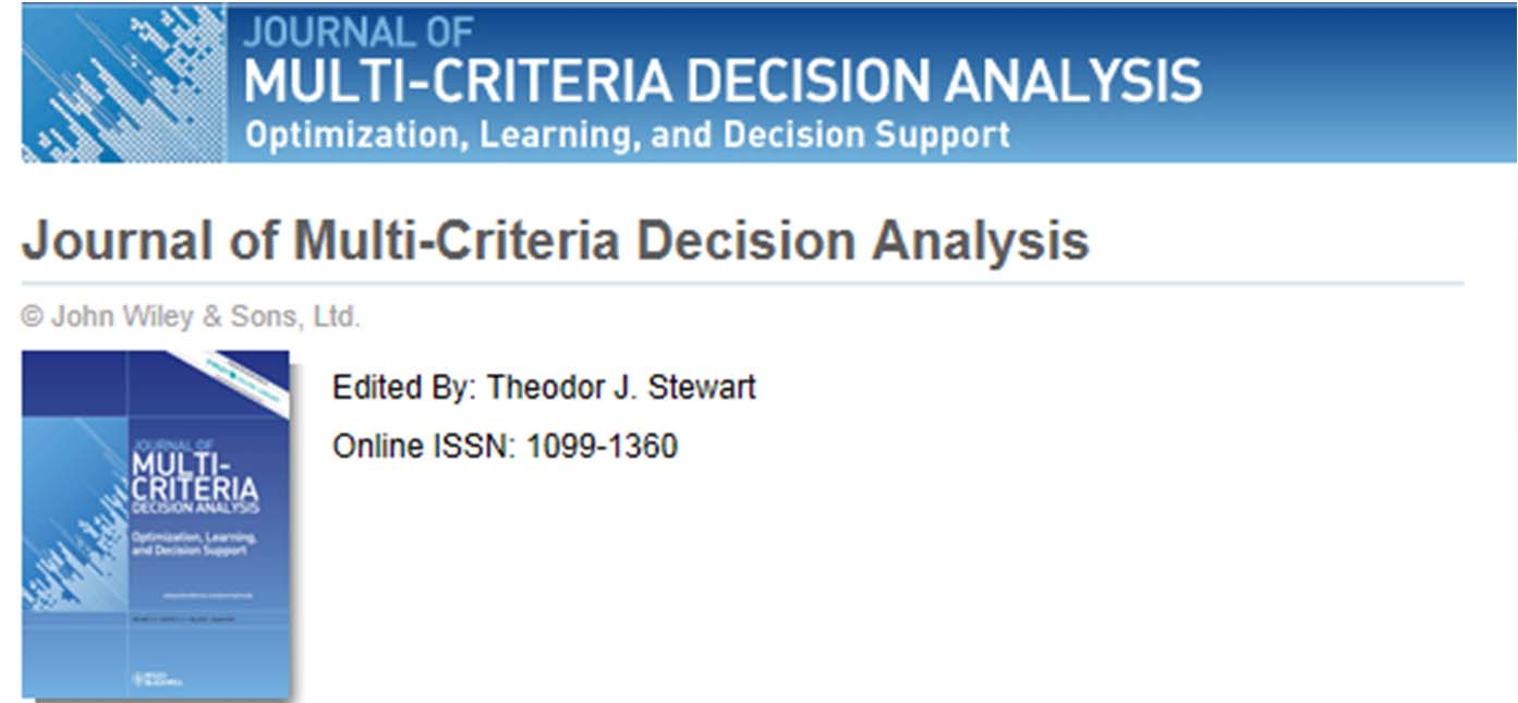 Journal of Multi Criteria