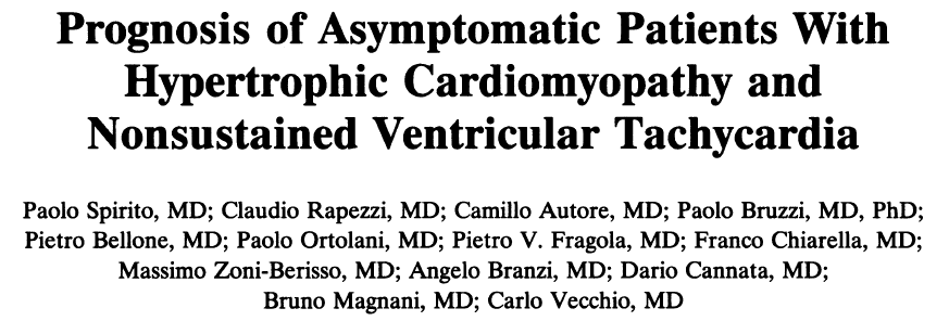 Hypertrophic Cardiomyopathy and NSVT