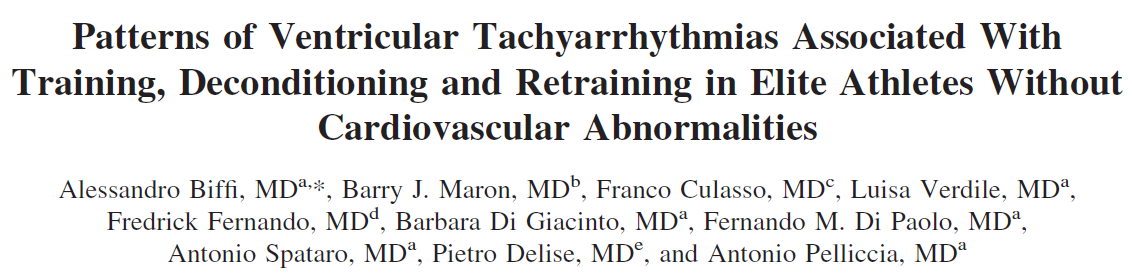 Ventricular Ectopy and NSVT in Athlete s Heart (29%) ARVC: n=6 Mitral Valve Prolapse: n=6