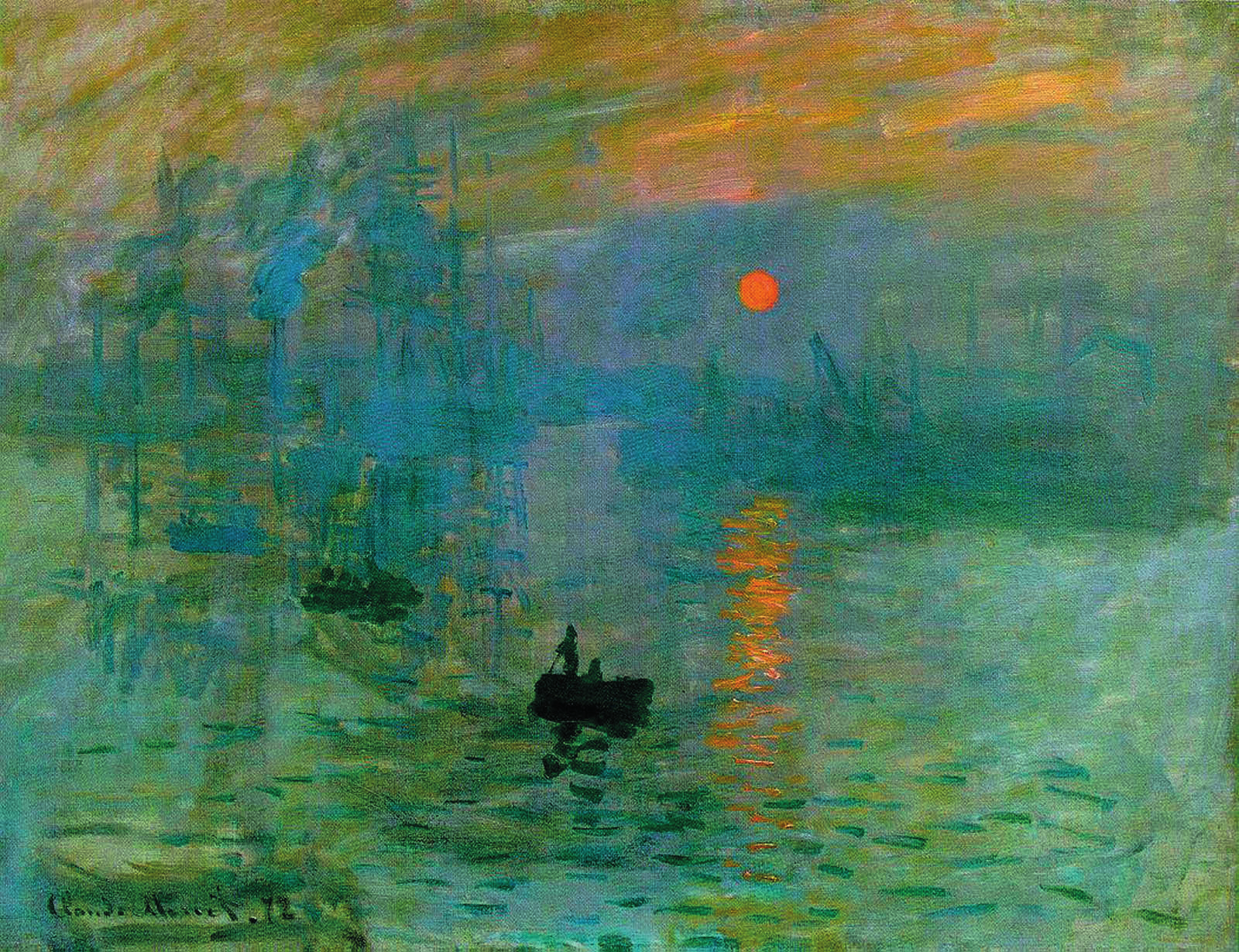 Εξώφυλλο: Claude Monet: Ανατολή ηλίου, 1873 (Παρίσι, Μουσείο