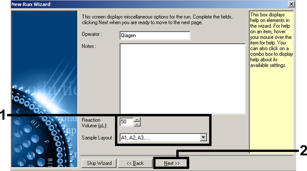 Επιλέξτε 50 για τον όγκο αντίδρασης της PCR και πατήστε Next (Εικόνα 3). Εικόνα 3.