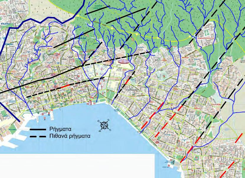 Εικόνα 3.5: Τεκτονικός χάρτης του Πολεοδομικού Συγκροτήματος της Θεσσαλονίκης.