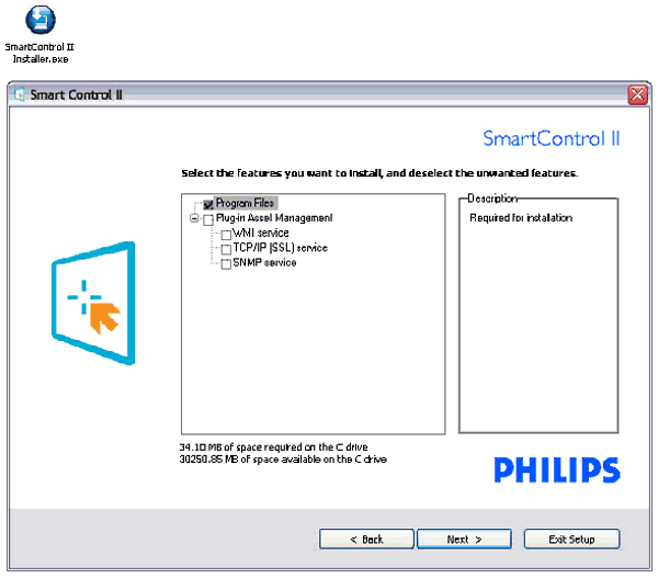 SmartControl 4. Πρόγραμμα εγκατάστασης Διαδικασία εγκατάστασης Ακολουθήστε τις οδηγίες και ολοκληρώστε την εγκατάσταση. Μπορείτε να εκτελέσετε την εφαρμογή μετά την ολοκλήρωση της εγκατάστασης.