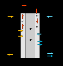 Εικόνα 6: Τυπική αναπαράσταση κυψελίδας καυσίμου πολυμερικής μεμβράνης 2.3.