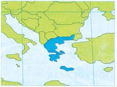 γεωγραφικά ανήκει στη νότια Ευρώπη Καταλαμβάνει το νότιο άκρο της