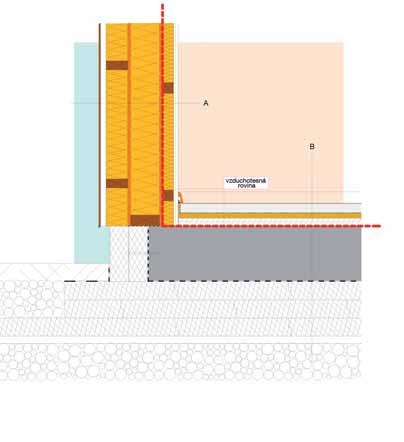 Legenda Skladba A (cm) 2,5 Rigips Rigidur H, 2 x 12,5 mm 6,0 ISOVER UNIROL PROFI 6 v drevenom rošte ISOVER Vario KM Duplex UV 1,5 Doska OSB 16,0 ISOVER SUPER PROFI 16 medzi stĺpikmi rámu 1,5 Doska