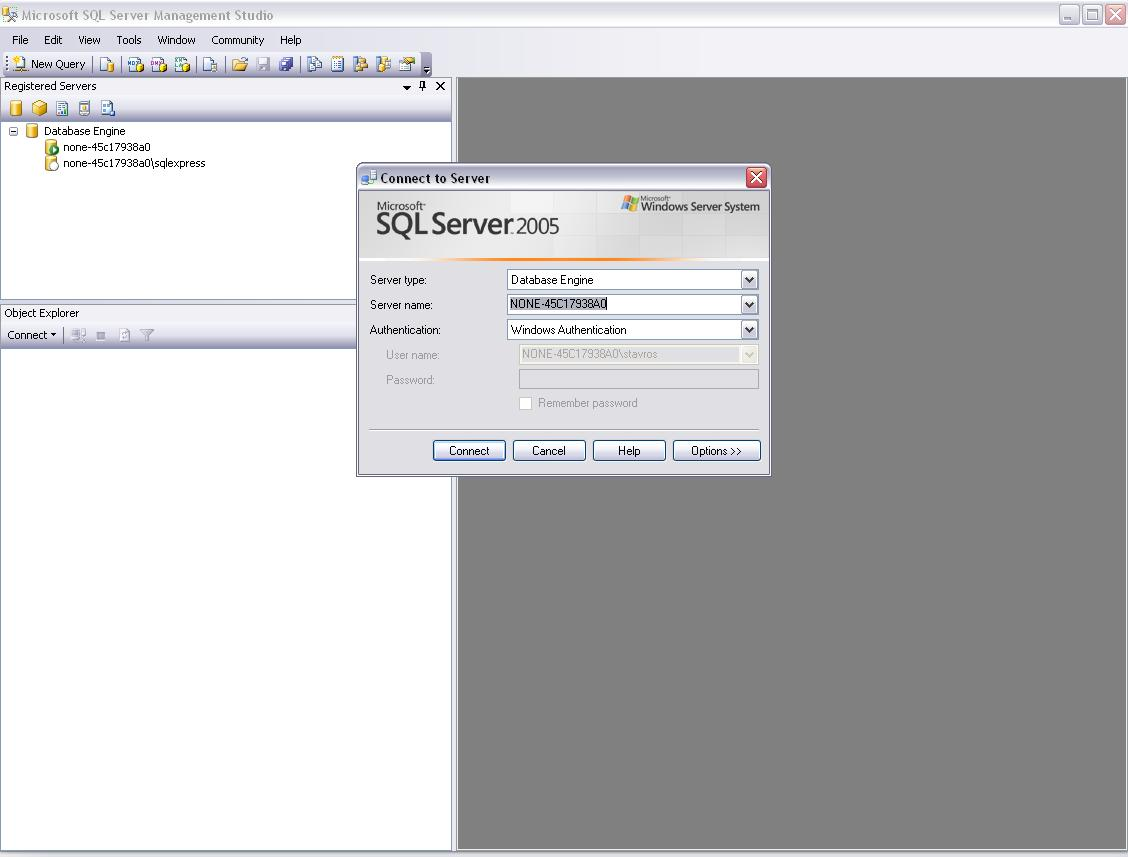ΠΑΡΑΡΤΗΜΑ Α Δημιουργία Merge Replication Αρχικά ανοίγουμε το Microsoft SQL Server
