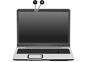 Χρήση της κάμερας web (μόνο σε επιλεγμένα μοντέλα) Ο υπολογιστής περιλαμβάνει μια ενσωματωμένη κάμερα web, η οποία βρίσκεται στο πάνω μέρος της οθόνης.