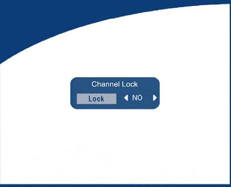 Ak je kanál uzamknutý (ON), musíte vpísať správne rodičovský PIN kód ešte pred sledovaním uzamknutého kanála.