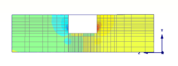 Παραμετρικές αναλύσεις υπό τριδιάστατες συνθήκες 109 οριζόντια μετατόπιση/horizontal displacement u (m) 0 0.02 0.04 0.06 0-10 Βάθος/Depth (m) -20-30 τομή ΑΑ τομή ΒΒ -40 Σχήμα 4.