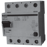 ELEKTRIČNE INSTALACIJE ZAŠTITNE SKLOPKE FID Strujne zaštitne sklopke DFS, 230V, 50 HZ, 10kA FID sklopka DFS 4 (četveropolna) 25/0,01 25/0,03 25/0,10 25/0,30 25/0,50 40/0,01 40/0,03