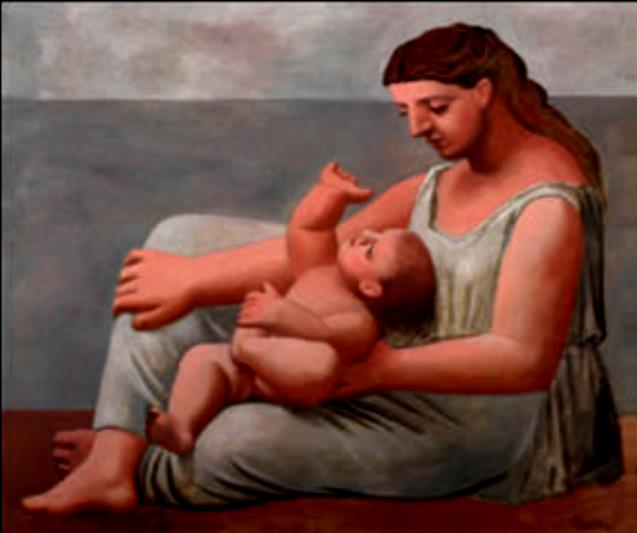 Πάμπλο Πικάσο, Μητέρα και παιδί, 1921, The Art Institute of Chicago. Το 1976, έγινε μια έρευνα από την Βρετανική Επισκόπηση της Σύνθεσης της Οικογένειας.