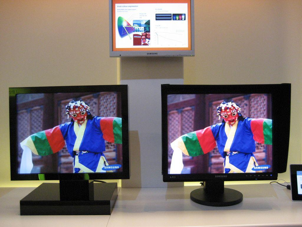 مقایسه تصویر در LED وLCD تصاویر در LED