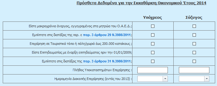 ο υπολογισμός της Εισφοράς Αλληλεγγύης για τους μακροχρόνια άνεργους που είναι εγγεγραμμένοι στα μητρώα ανέργων του ΟΑΕΔ και εξαιρούνται από την Ειδική Εισφορά Αλληλεγγύης (ΠΟΛ 1167/2011) το Τέλος