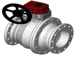 GASNE PRIRUBNIČKE slavine Naziv Dimenzije Šifra Cene bez Kuglasta slavina za gas KPC-G PN16 DP VX PB Kućište GGG-40 Kugla Ms 58 O-ring Vitron Ugradna dužina DIN 3202 F4, F5 Prirubnice DIN 2543 PN16