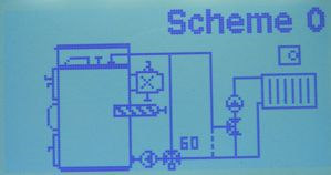 10.4.1 Základné schémy zapojenia Drevo splyňujúce kotly VIGAS Schéma 0 zabezpečuje teplotu vratnej vody pomocou termostatického ventilu na 60 0 C.