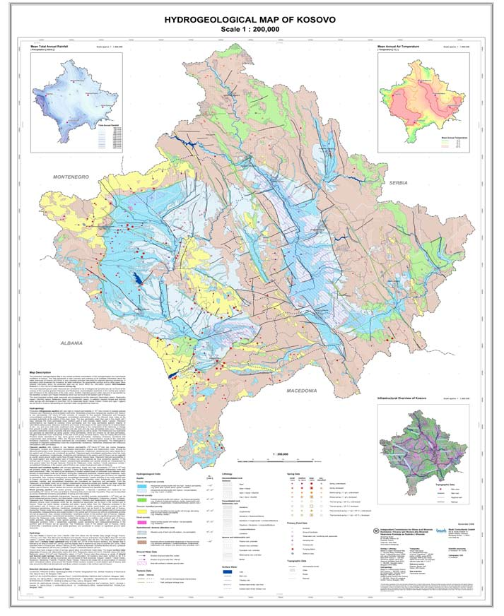 Gjendja e Ujërave në Kosovë Harta 7: Hidrogjeologjia e Kosovës 21 21 E