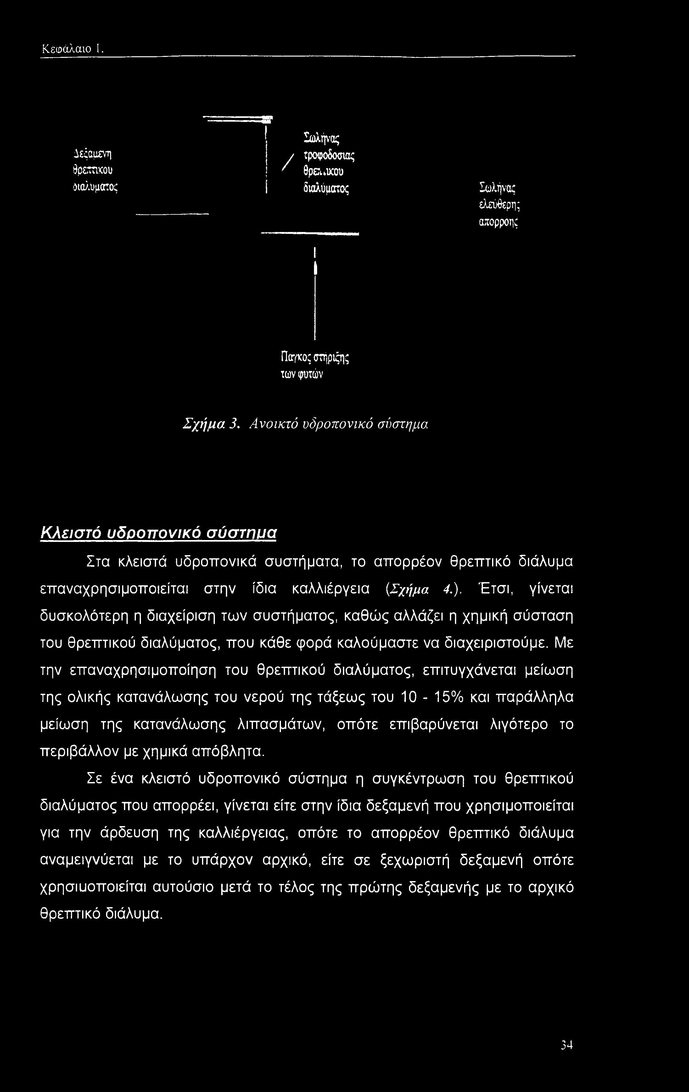 Έτσι, γίνεται δυσκολότερη η διαχείριση των συστήματος, καθώς αλλάζει η χημική σύσταση του θρεπτικού διαλύματος, που κάθε φορά καλούμαστε να διαχειριστούμε.