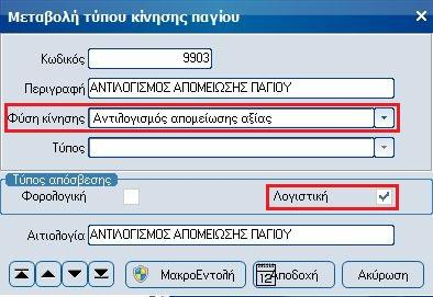 Παραμετροποίηση (Εύλογες αξίες & Απομειώσεις) Βήμα 1 ο